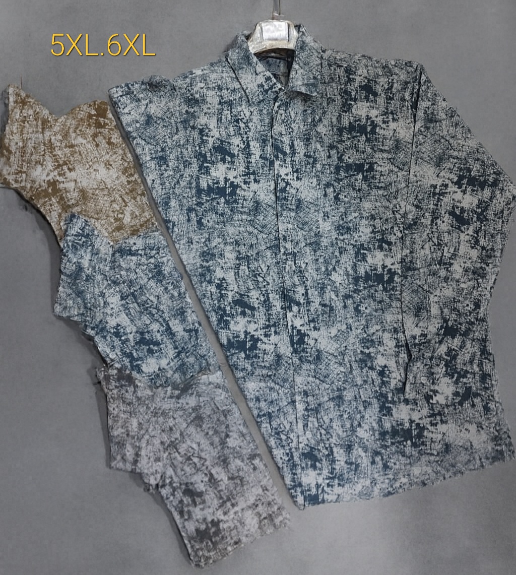 پیراهن سایز بزرگ جیب دار طرح جدید 6XL.5XL