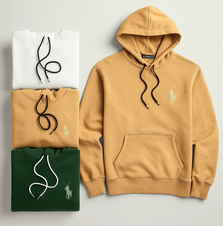 هودی مردانه سه نخ تک رنگ بدون طرح سایز3XL