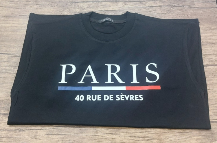 تیشرت مشکی لش طرحparis
