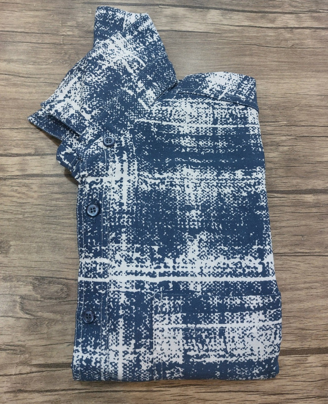 پیراهن مردانه چهارخانه آبرنگی سایز بزرگ (5XL, 6XL)