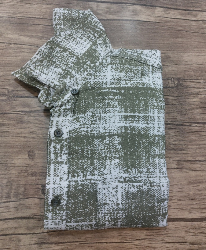 پیراهن مردانه چهارخانه آبرنگی سایز بزرگ (5XL, 6XL)