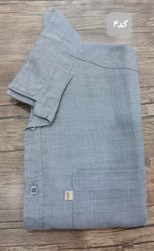 پیراهن مردانه آستین کوتاه لینن نخی سایز بزرگ (4XL تا 6XL)