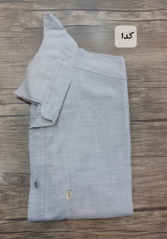 پیراهن مردانه آستین کوتاه لینن نخی سایز بزرگ (4XL تا 6XL)