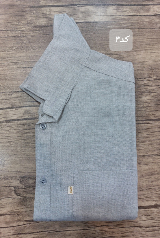 پیراهن مردانه آستین کوتاه لینن نخی سایز بزرگ (4XL تا 6XL)