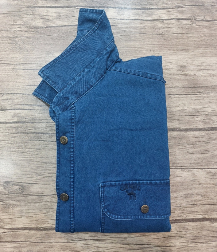 پیراهن لی مردانه آستین بلند دو جیب سایز بزرگ (5XL و 6XL) برند CAMEL